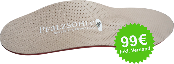 Die Pfalzsohle bekommen Sie für 99 Euro inklusive Versand